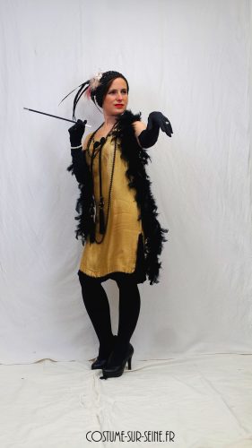 robe dorée années folles 1920