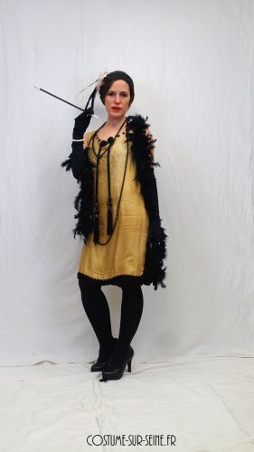 robe dorée années folles 1920