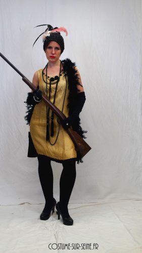 robe dorée années folles 1920