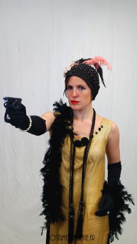 robe dorée années folles 1920