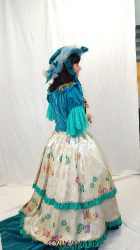 robe second empire brodée