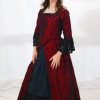 robe XVIIIe rouge et noir