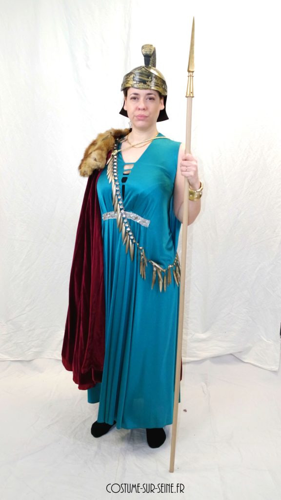 costume guerrière Athéna Déesse grecque