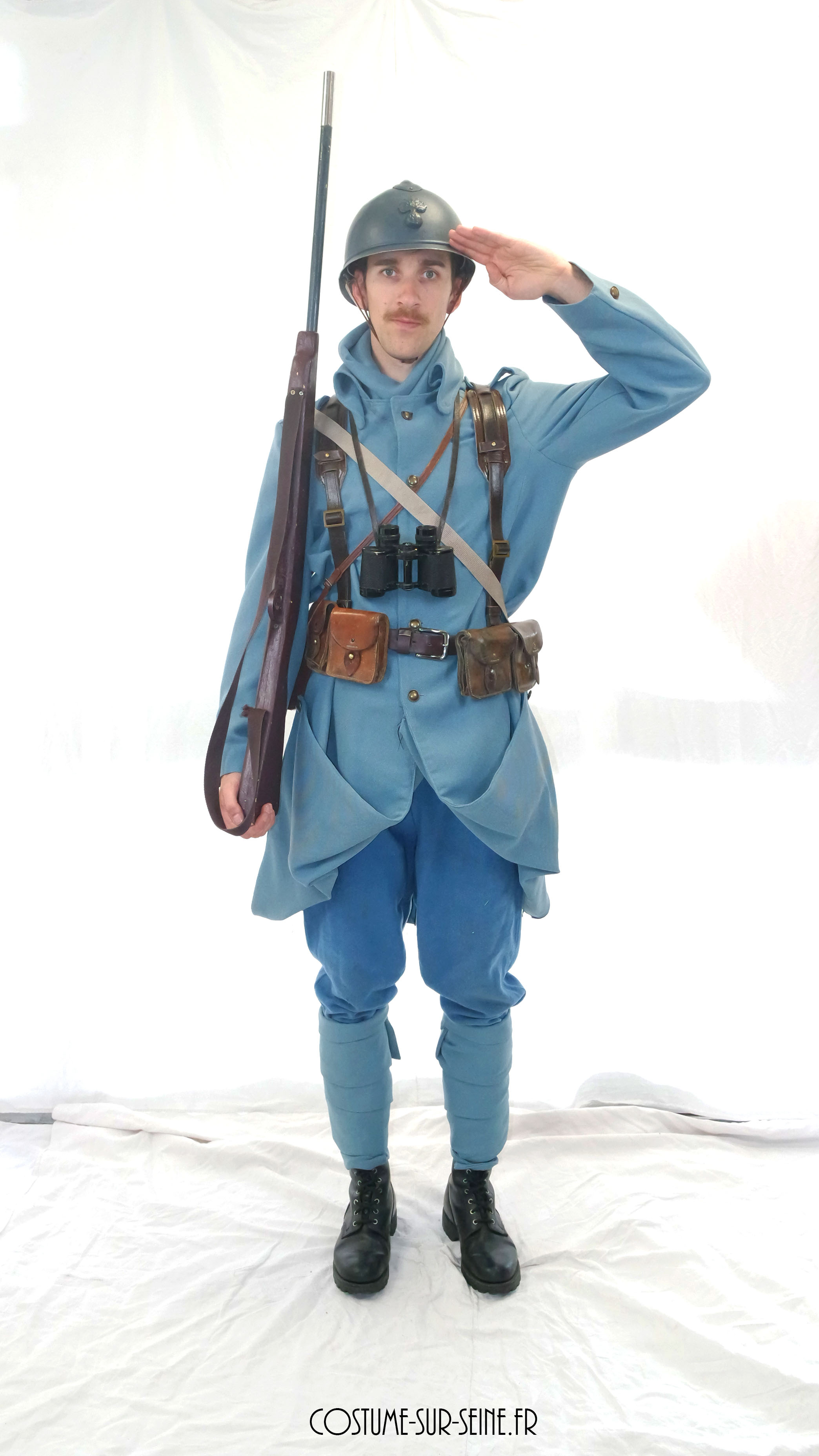 Lot Soldats Tireurs Poilus – Bleu Horizon – Quiralu – Jouet Ancien – Occasion