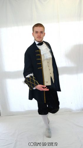 Veste d'époque noir XVIIe